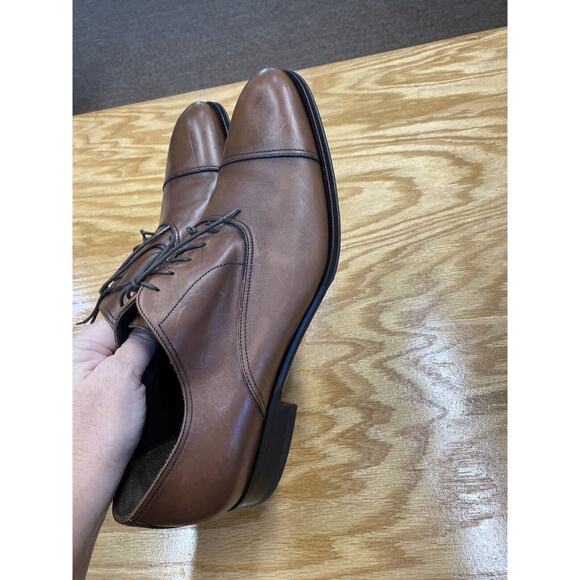 To Boot New York Adam Derrick Men\'s 10.5 Brown Leather Lace Up Dress Shoes S70